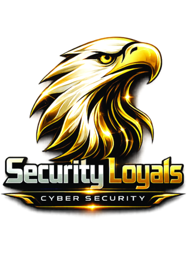 Security Loyals logo — golden eagle brand mark